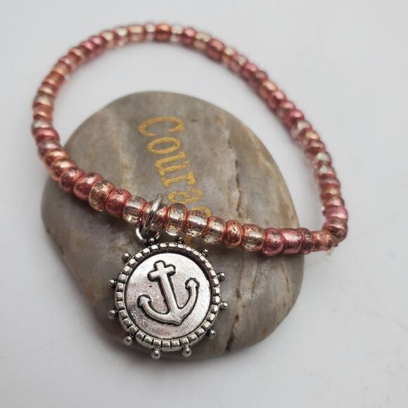 Anchors away sailor emblem nautical sea‎ bracelet - Picture 2 of 2